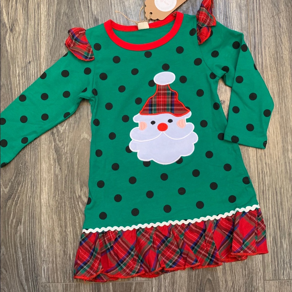 Toddler girls boutique Christmas dress